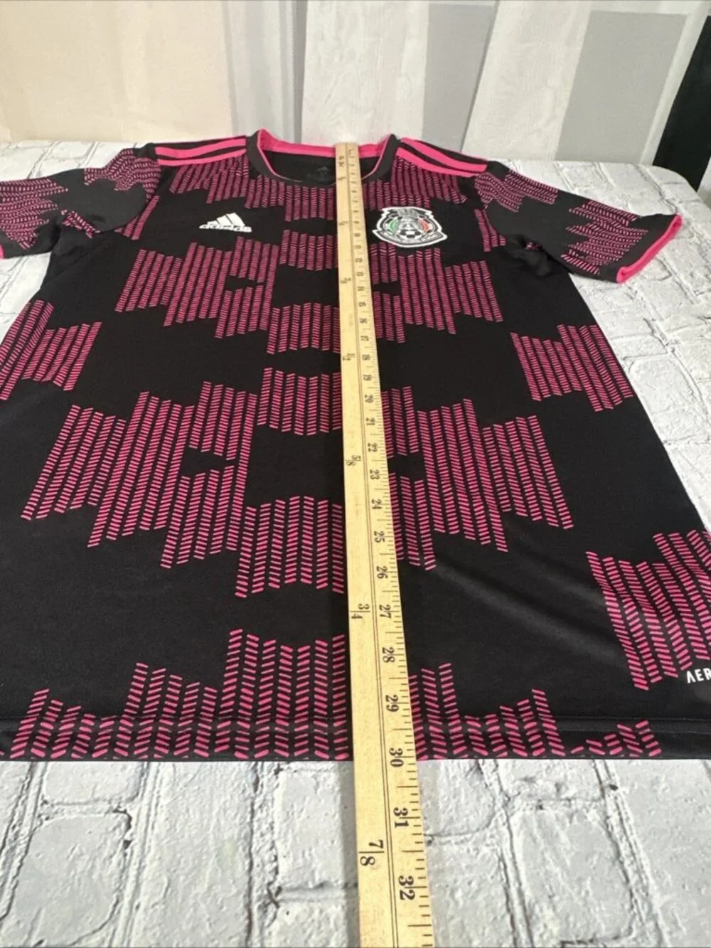 Adidas Mexico National Team Kit 2020/21 Home Black/Pink Jersey Men's Size Medium